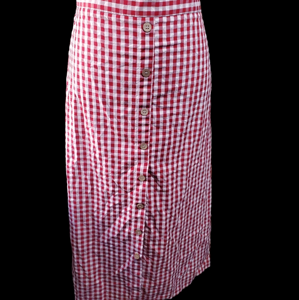 Checkered retro skirt